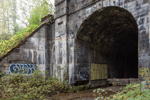 abandoned Cascade railroad tunnel