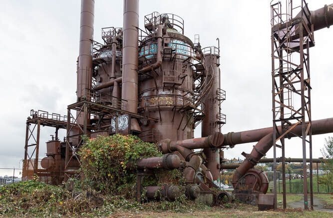 Abandoned Seattle Gas Light Company coal gasification plant