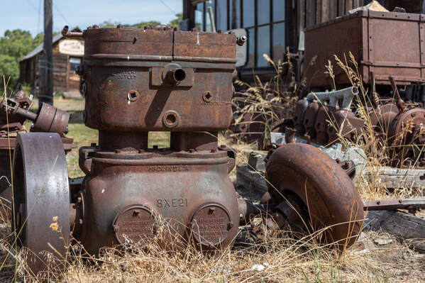 mining equipment in the Molson ghost town