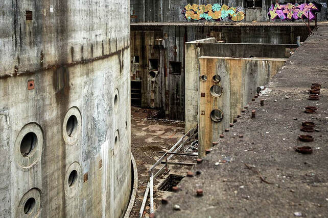 the abandoned Satsop nuclear power plant