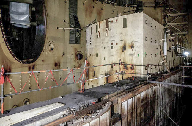 inside the abandoned Satsop nuclear power plant