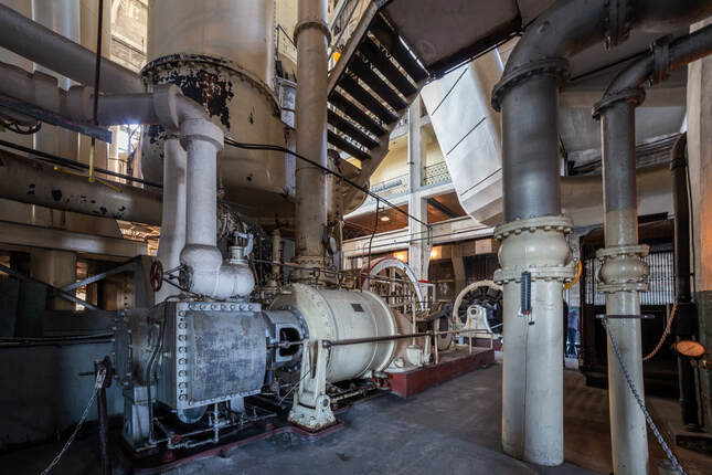equipment inside the Georgetown Steam Plant